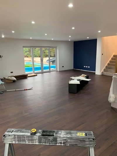 Flooring Job in Progress
